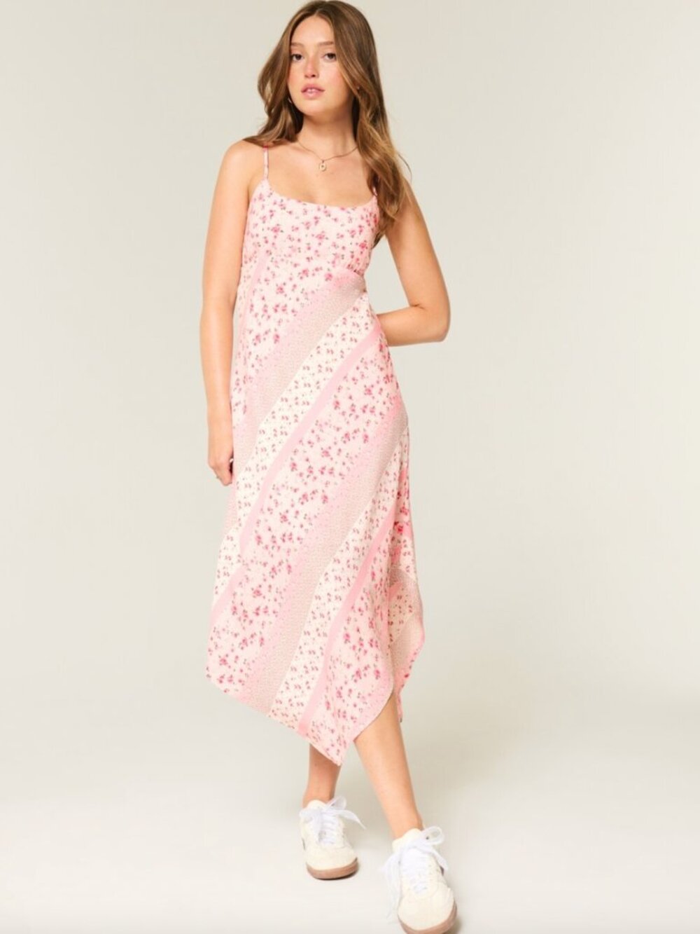 Hollister Pink Floral Slip Dress